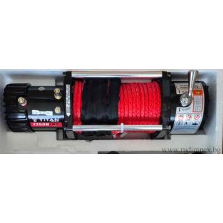 Лебедка 13500lb / 6136 kg, 12V, електрическа, Titan, синтетично въже